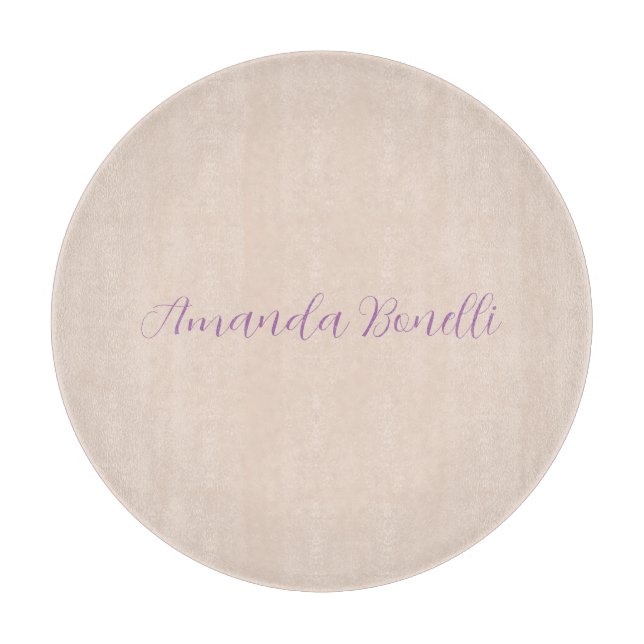 Champagne Pink Schlicht Einfach Minimalistisch mod Schneidebrett (Vorderseite)