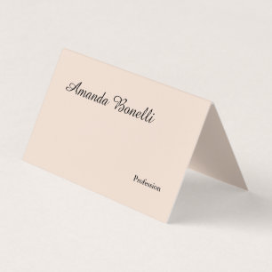 Champagne Pink Schlicht Einfach Minimalistisch mod Visitenkarten