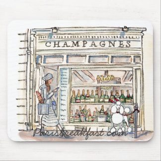 Champagne-Rue Heiliges Sulpice, Paris mousepad