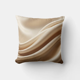 Champagne Satin Flow Luxus-Wurfkissen Kissen
