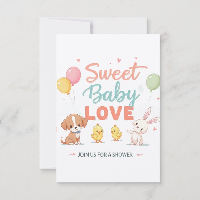 Champagne Shimmer Baby Shower Einladungskarte (Vorderseite)
