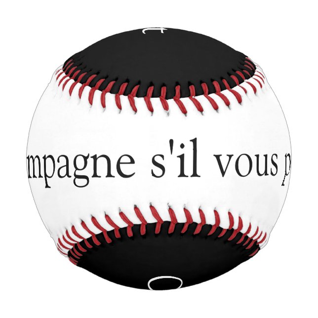 Champagne s'il vous plaît Baseball (Rückseite)