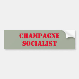 Champagne-Sozialisten-Autoaufkleber Autoaufkleber