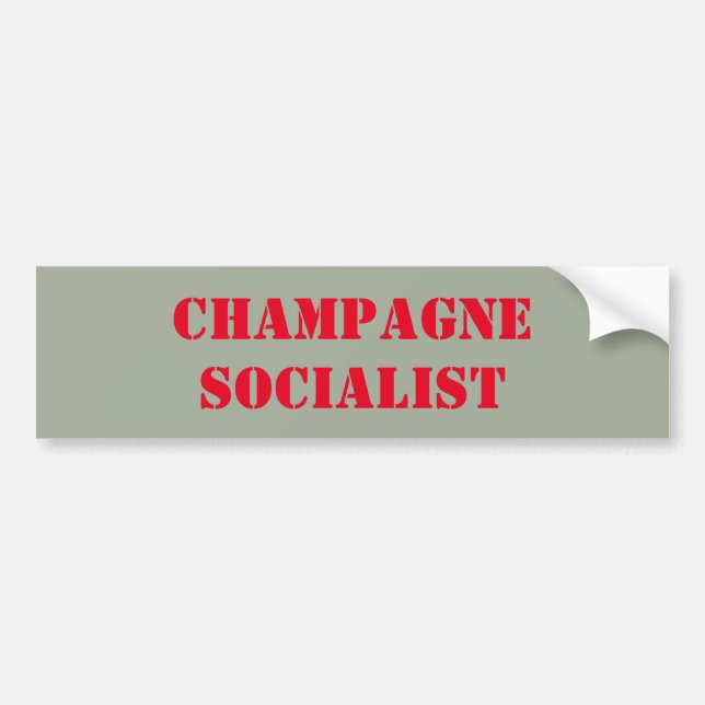 Champagne-Sozialisten-Autoaufkleber Autoaufkleber (Vorne)