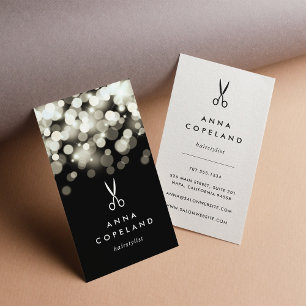 Champagne Spark Hairstylist Visitenkarte