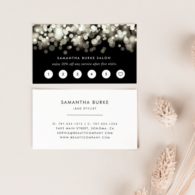 Champagne Spark Loyalty Cards Treuekarte (Von Creator hochgeladen)