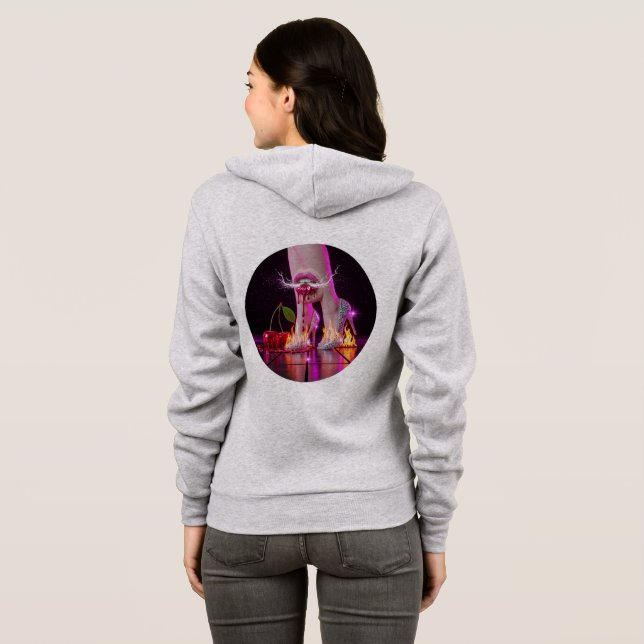 Champagne Stiletto Vegas Sweat - shirt à capuche � (Dos entier)