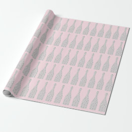 Champagne Swarovski Kristalle Diamond Flaschen Pin Geschenkpapier
