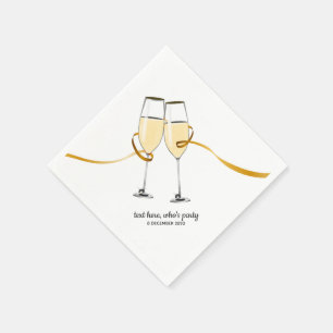 Champagne, vin, fantaisiste, Serviettes en papier 