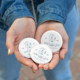 Champagner auf Eis | Après Ski Winter Bachelorette Button