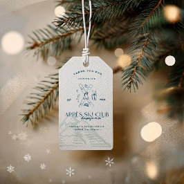 Champagner auf Eis | Après Ski Winter Bachelorette Geschenkanhänger