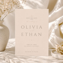 Champagner-Beige Moderne Editoriale Hochzeit