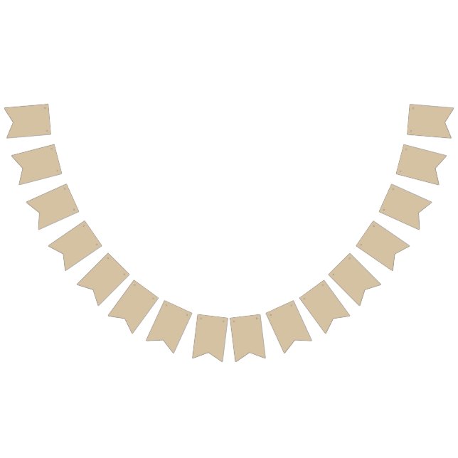 Champagner Beige Wimpelkette (Alle)