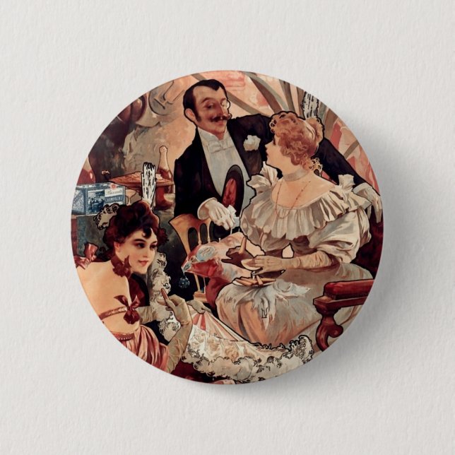 Champagner Biscuits 1896 Button (Vorderseite)