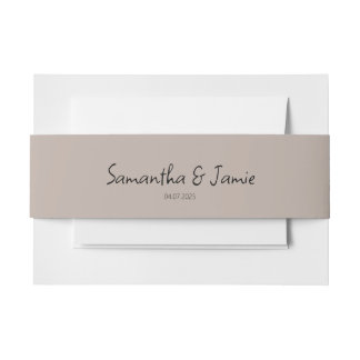 Champagner Blush Pink - Matching Bands Einladungsbanderole