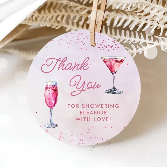 Champagner Brunch und Bubbly Brautparty Geschenkanhänger (Von Creator hochgeladen)