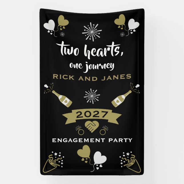 Champagner Celebration Party Banner (Vertikal)