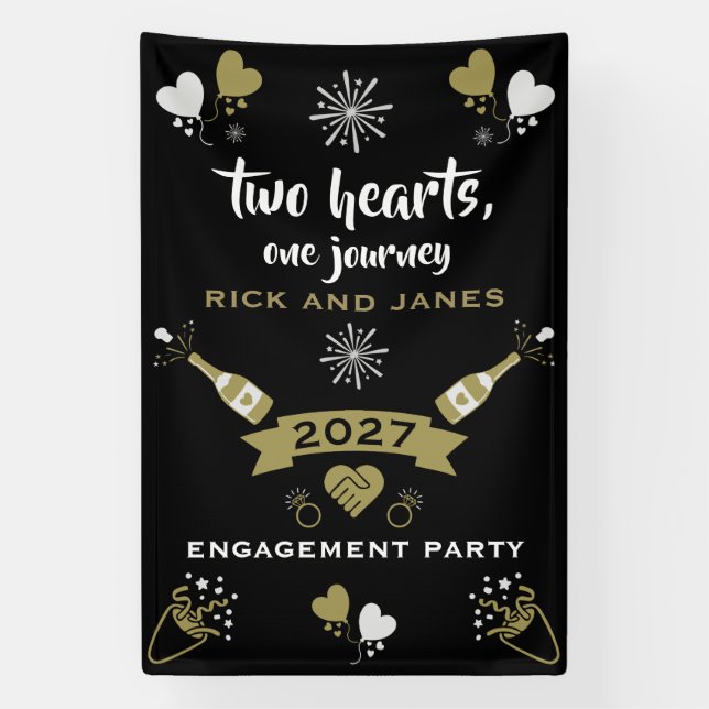Champagner Celebration Party Banner (Vertikal)