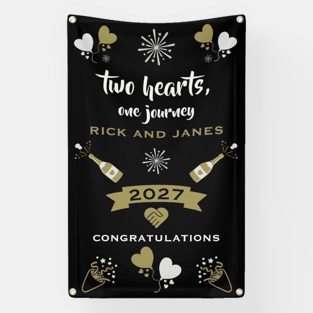 Champagner Celebration Party Banner (Vertikal)