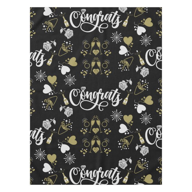 Champagner Celebration Party Tischdecke (Vorderseite)