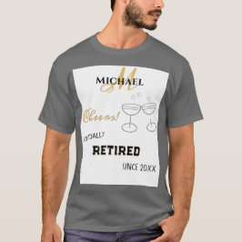 Champagner-Cheers für personalisierte Altersversor T-Shirt