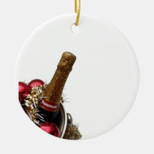 Champagner cooler Weihnachtsschmuck