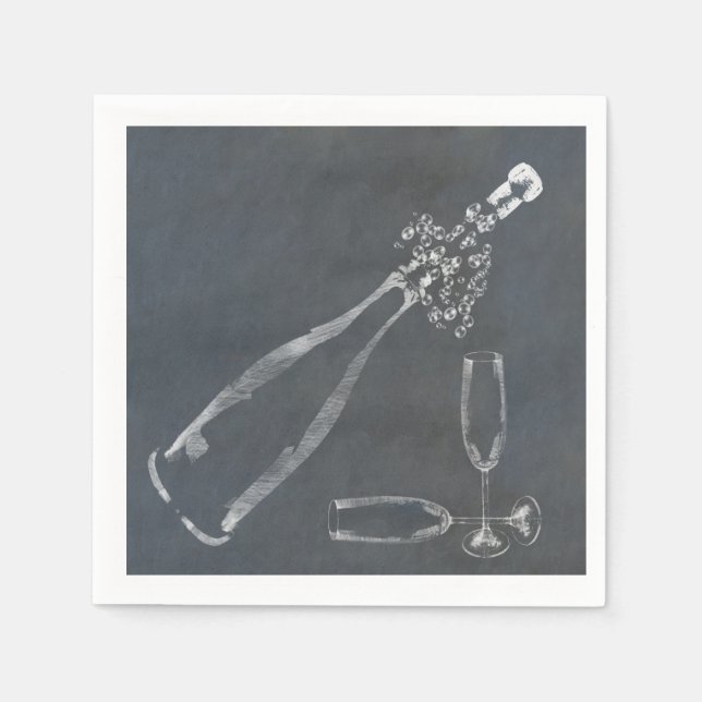 Champagner-Cork Serviette (Vorderseite)