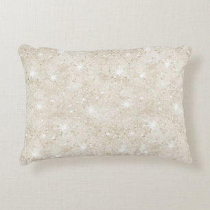 Champagner-Cream-Sand-Glitter Dekokissen