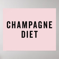 Champagner Diät Funny Zitat