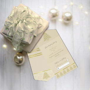 Champagner-Einladung zum Weihnachtsfest All In One Einladung