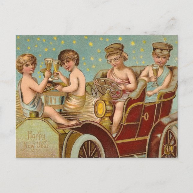 Champagner-Fahrt Postkarte (Vorderseite)