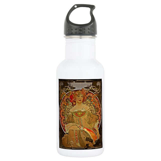 Champagner GIrl c1897 Edelstahlflasche (Vorderseite)