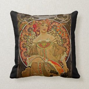 Champagner GIrl c1897 Kissen