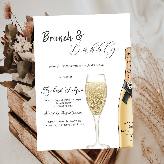 Champagner-Glas-Brunch und Bubbly Einladung (Von Creator hochgeladen)
