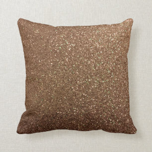 Champagner Gold Glitzer Imitat Kissen
