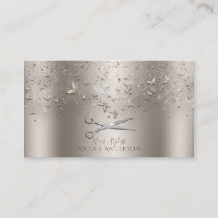 Champagner Gold Schmetterlinge Silber Schere Styli Visitenkarte