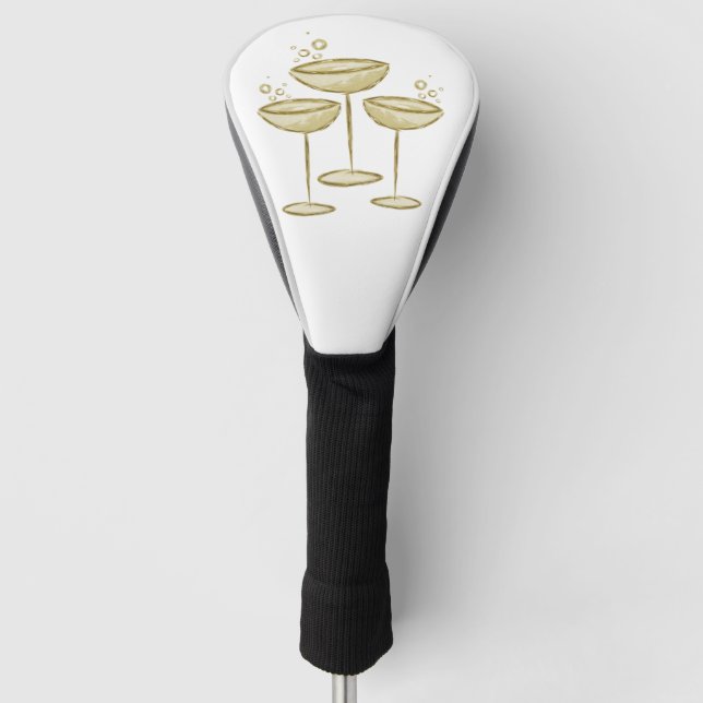 Champagner  golf headcover (Vorderseite)