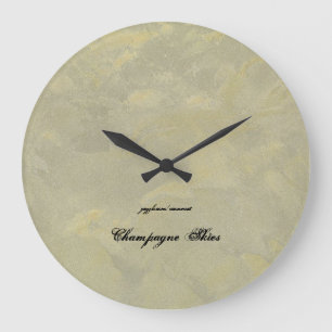 Champagner Himmel Große Wanduhr