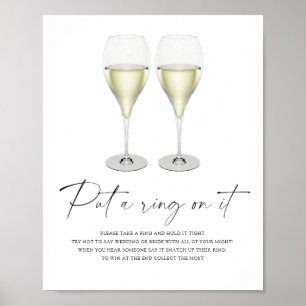 Champagner-Junggesellinnen-Abschied - Lege einen R Poster