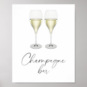Champagner-Junggesellinnenabschied - Champagner-Ba Poster