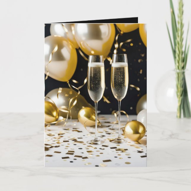 Champagner Karte (Vorderseite)