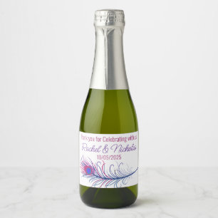 Champagner-Miniflaschen favorisieren personalisier