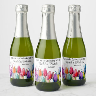 Champagner-Miniflaschen sind personalisiert