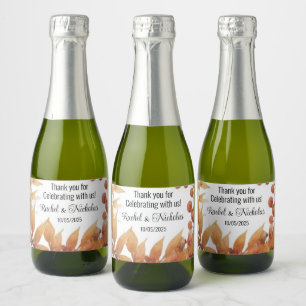 Champagner-Miniflaschen sind personalisiert