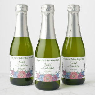 Champagner-Miniflaschen sind personalisiert