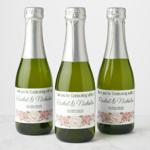Champagner-Miniflaschen sind personalisiert