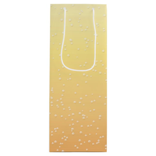 Champagner mit Tiny Bubbles Geschenktüte Für Weinflaschen (Vorderseite)