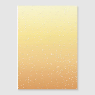 Champagner mit Tiny Bubbles Magnetkarte