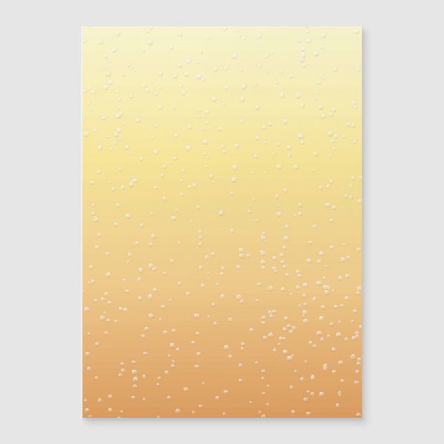 Champagner mit Tiny Bubbles Magnetkarte (Vorderseite)