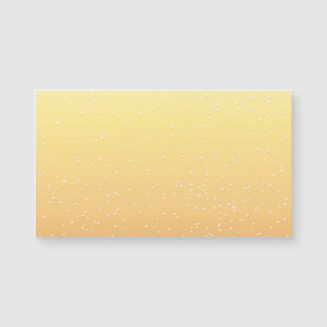 Champagner mit Tiny Bubbles Magnetkarte (Vorderseite)